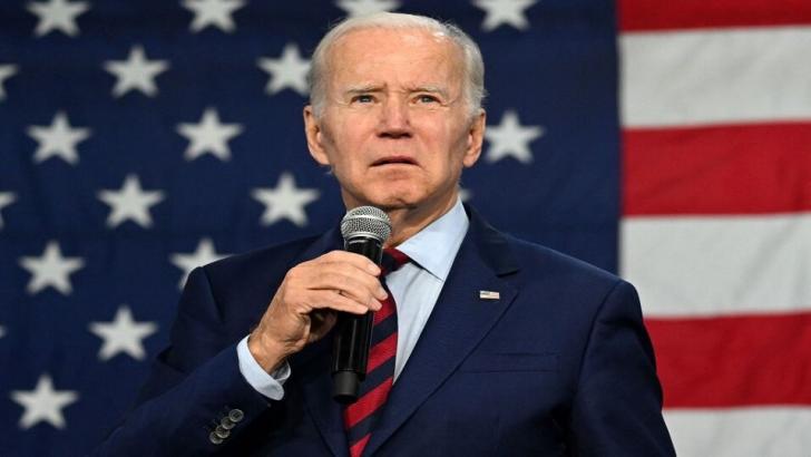 US president Joe Biden campaigning for US Midterm elections